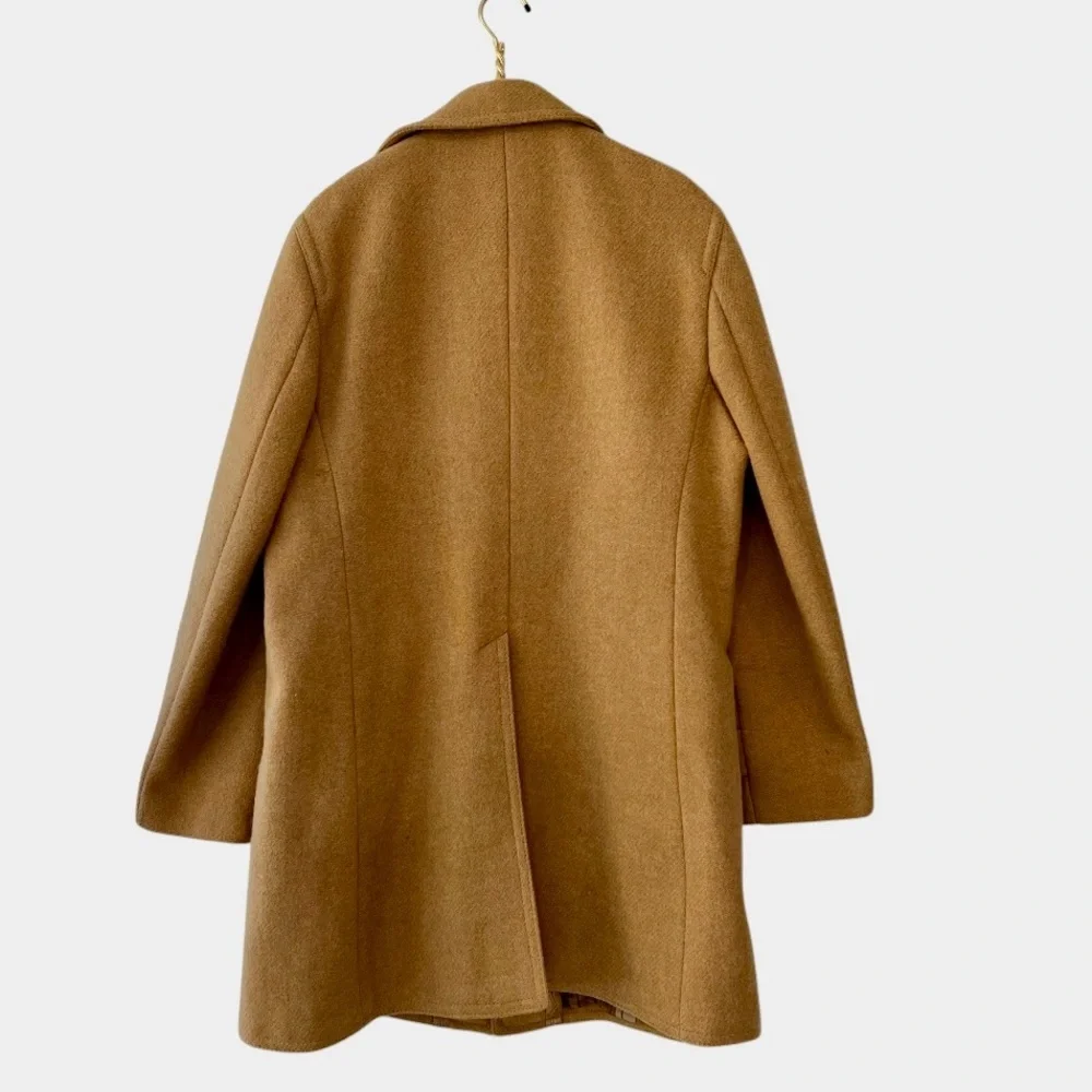 Vintage The Men’s Shop JCPenney Camel Wool Overcoat – Size 44 – Classic Menswear - Picture 4 of 15